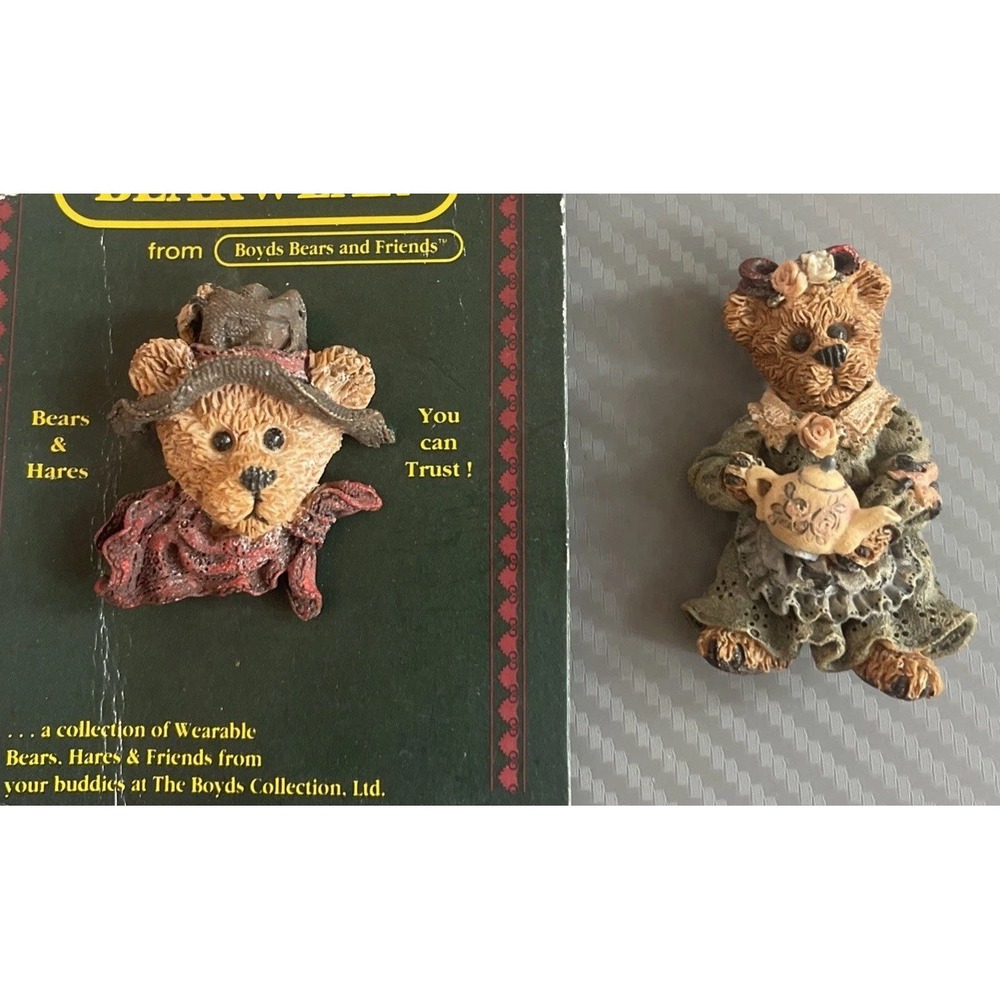 Vintage Lot of 2 Boyd's Bear Wear Pins